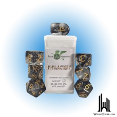 SET OF 7 DICE: DIFFUSION PHYLACTERY